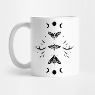 Death Head Moth Night-Black Mug